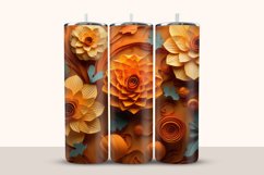 3D Flowers Tumbler Wrap Product Image 1