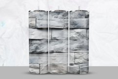 Grey Stone Wall Tumbler Wrap Product Image 1