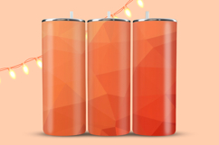 Abstract Amber Triangles Tumbler Wrap Product Image 1