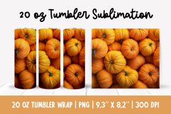 3d Pumpkin Tumbler Sublimation | Fall Pumpkin Tumbler Wrap Product Image 1