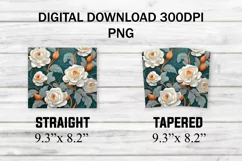 3D Roses Floral 20 oz Skinny Tumbler Wrap Product Image 2