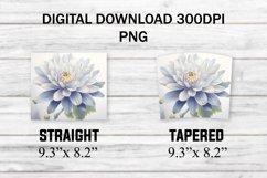 Floral Tumbler Wrap, 20oz skinny tumbler sublimation design Product Image 2