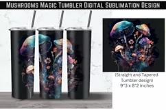 Mushrooms Colorful | Digital Download | Tumbler Wrap Designs Product Image 1