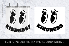 Kindness &amp; smile Face Tumbler Sublimation Design PNG Product Image 1