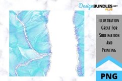 Sublimation Alcohol Ink Tumbler - Blue and Purple Product Image 2