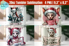 First Christmas 20 OZ Skinny Tumbler Sublimation Product Image 1