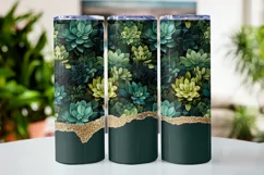 Cactus Plant 20 oz Straight Skinny Tumbler Sublimation PNG Product Image 1