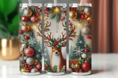 Tumbler Wrap 20 oz - christmas reindeer Product Image 1