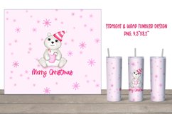 Polar bear tumbler, 20oz tumbler Christmas Cute polar bear Product Image 1