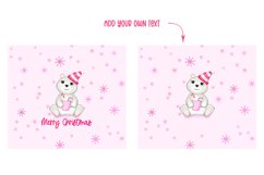 Polar bear tumbler, 20oz tumbler Christmas Cute polar bear Product Image 2