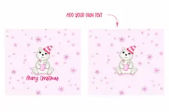 Polar bear tumbler, 20oz tumbler Christmas Cute polar bear Product Image 2
