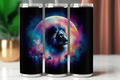 Tumbler Wrap 20 oz - cosmic lion head Product Image 1