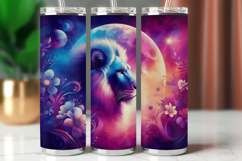 Tumbler Wrap 20 oz - cosmic lion head Product Image 1