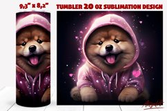 Dog tumbler sublimation / Funny Chow chow png / cute dog png Product Image 1