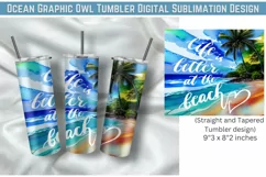 Life Is Better At The Beach | Skinny Tumbler Wrap Product Image 1