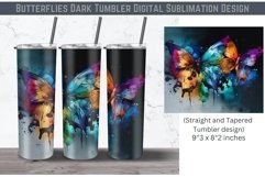 Butterflies Dark | Digital Download | Sublimation File Product Image 1