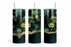 Cactus Plant 20 oz Straight Skinny Tumbler Sublimation PNG Product Image 3