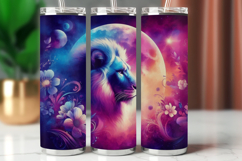 Tumbler Wrap 20 oz - cosmic lion head Product Image 1