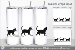 Cats Tumbler| Wrap Tumbler cats| insulated tumbler| Pets Product Image 1