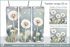 Dandelions Tumbler| Wrap Tumbler Dandelions 20 oz| frora Product Image 1