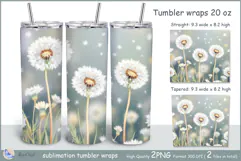Dandelions Tumbler| Wrap Tumbler Dandelions 20 oz| frora Product Image 1