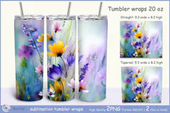 WildflowersTumbler| Wrap Tumbler Dandelions 20 oz| frora Product Image 1