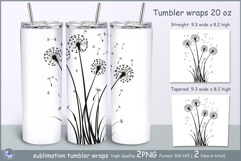 Dandelions Tumbler| Wrap Tumbler Dandelions 20 oz| frora Product Image 1