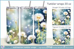 Dandelions Tumbler| Wrap Tumbler Dandelions 20 oz| frora Product Image 1