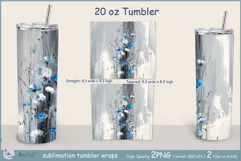 WildflowersTumbler| Wrap Tumbler Dandelions 20 oz| frora Product Image 2