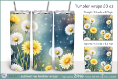 Dandelions Tumbler| Wrap Tumbler Dandelions 20 oz| frora Product Image 1