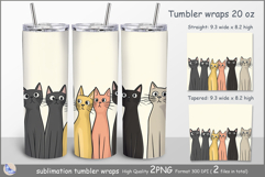 Cats Tumbler| Wrap Tumbler cats| insulated tumbler| Pets Product Image 1