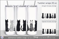 Cats Tumbler| Wrap Tumbler cats| insulated tumbler| Pets Product Image 1