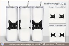 Cats Tumbler| Wrap Tumbler cats| insulated tumbler| kitty Product Image 1