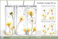 Dandelions Tumbler| Wrap Tumbler Dandelions 20 oz| frora Product Image 1
