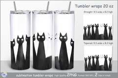 Cats Tumbler| Wrap Tumbler cats| insulated tumbler| Pets Product Image 1
