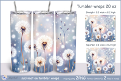 Dandelions Tumbler| Wrap Tumbler Dandelions 20 oz| frora Product Image 1