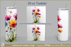 WildflowersTumbler| Wrap Tumbler Dandelions 20 oz| frora Product Image 2