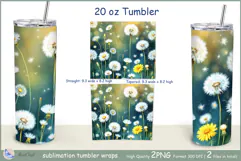 Dandelions Tumbler| Wrap Tumbler Dandelions 20 oz| frora Product Image 2