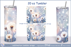 Dandelions Tumbler| Wrap Tumbler Dandelions 20 oz| frora Product Image 2