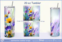 WildflowersTumbler| Wrap Tumbler Dandelions 20 oz| frora Product Image 2