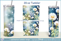 Dandelions Tumbler| Wrap Tumbler Dandelions 20 oz| frora Product Image 2