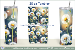 Dandelions Tumbler| Wrap Tumbler Dandelions 20 oz| frora Product Image 2