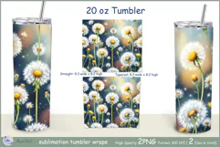 Dandelions Tumbler| Wrap Tumbler Dandelions 20 oz| frora Product Image 2