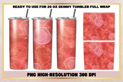 Marble Glitter Abstract 20oz Skinny Tumbler Sublimation Product Image 1