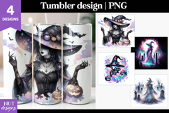 Iridescent Witch Tumbler 20Oz Halloween tumbler sublimation Product Image 1