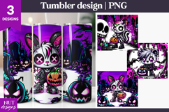 Baby Animals Halloween Tumbler Gothic Halloween Tumbler PNG Product Image 1