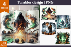 Dark Magic Halloween Tumbler 20oz Necromancer Druid Product Image 1