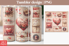 Vintage Valentine Tumbler Wrap Valentine quotes Love quotes Product Image 1