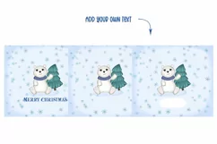Polar bear blue tumbler, Christmas tumbler with white bear Product Image 2