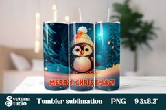 Christmas tumbler sublimation | Animal tumbler wrap design